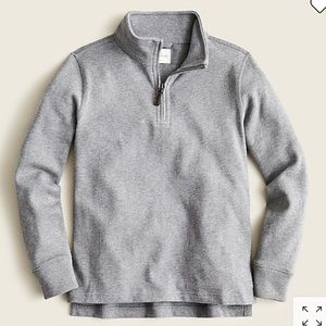 J. Crew Kids' half-zip cotton popover shirt
